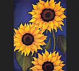 Unknown Sunflowers by Will Rafuse painting